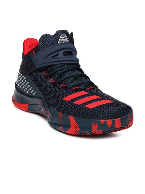 navy blue Adidas basketball shoes